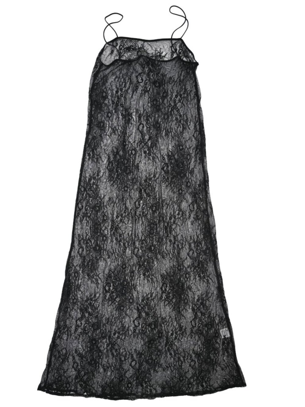 Maison Essentiele Lace Maxi Dress in Black